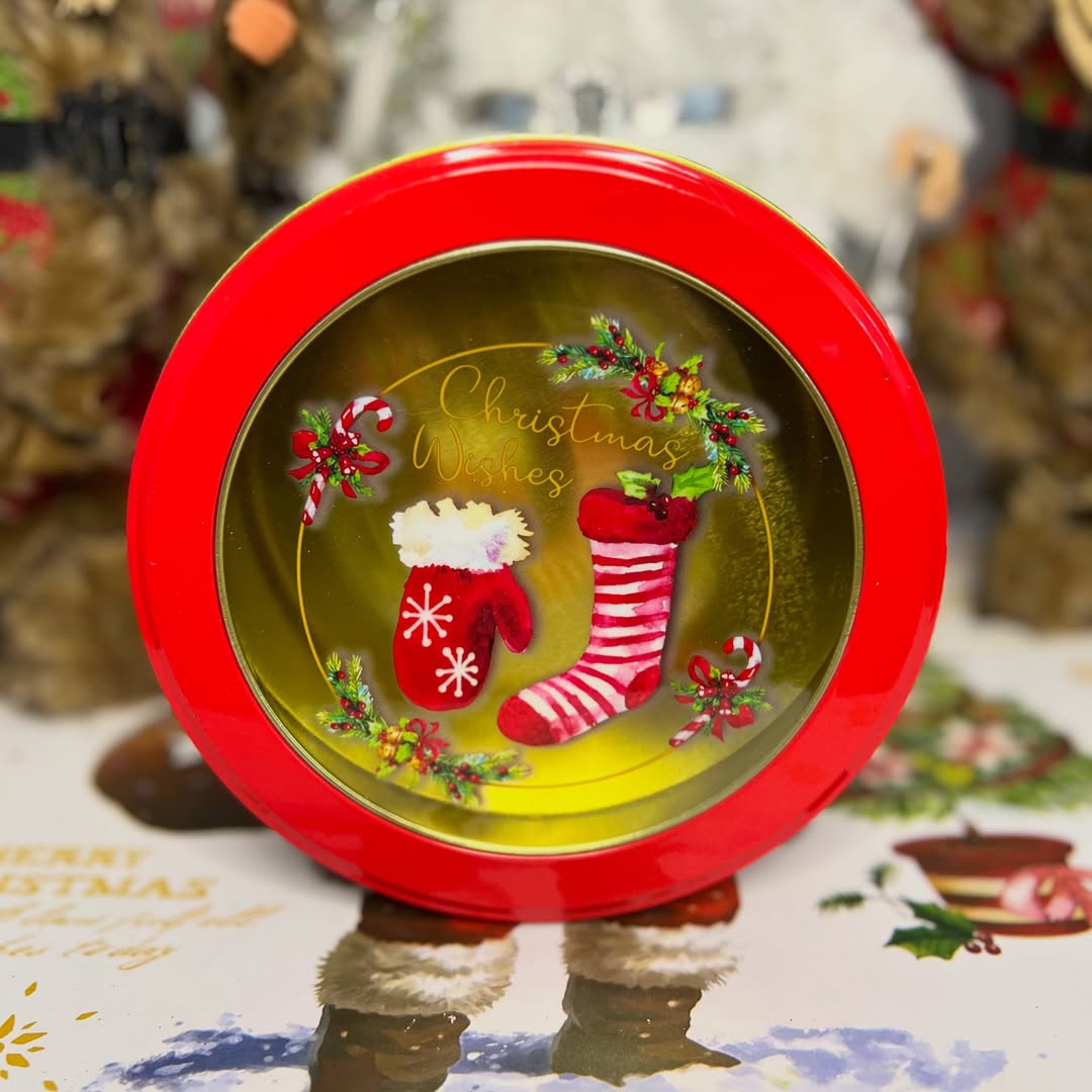 قوطی فلزی کریسمسی کد:25215