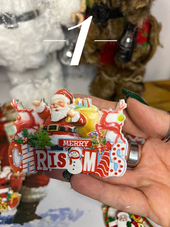 مگنت یخچال کریسمس طرح بابانوئل