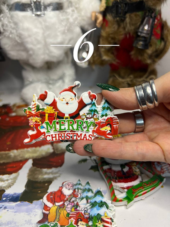 مگنت یخچال کریسمس طرح بابانوئل