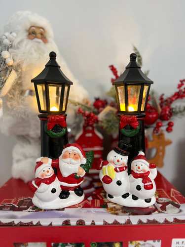 چراغ خواب کریسمسی طرح آدم برفی و بابانوئل